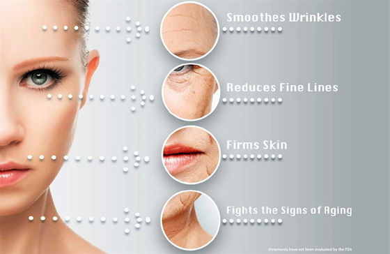 CAS 9004-61-9 Cosmetic Peptide Hyaluronic Acid Anti Wrinkle Material